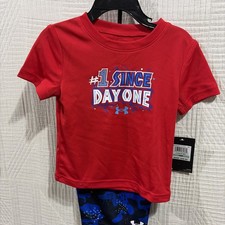 Under Armour 2 Piece   1 Since Day One  Boys Short Set New18 M