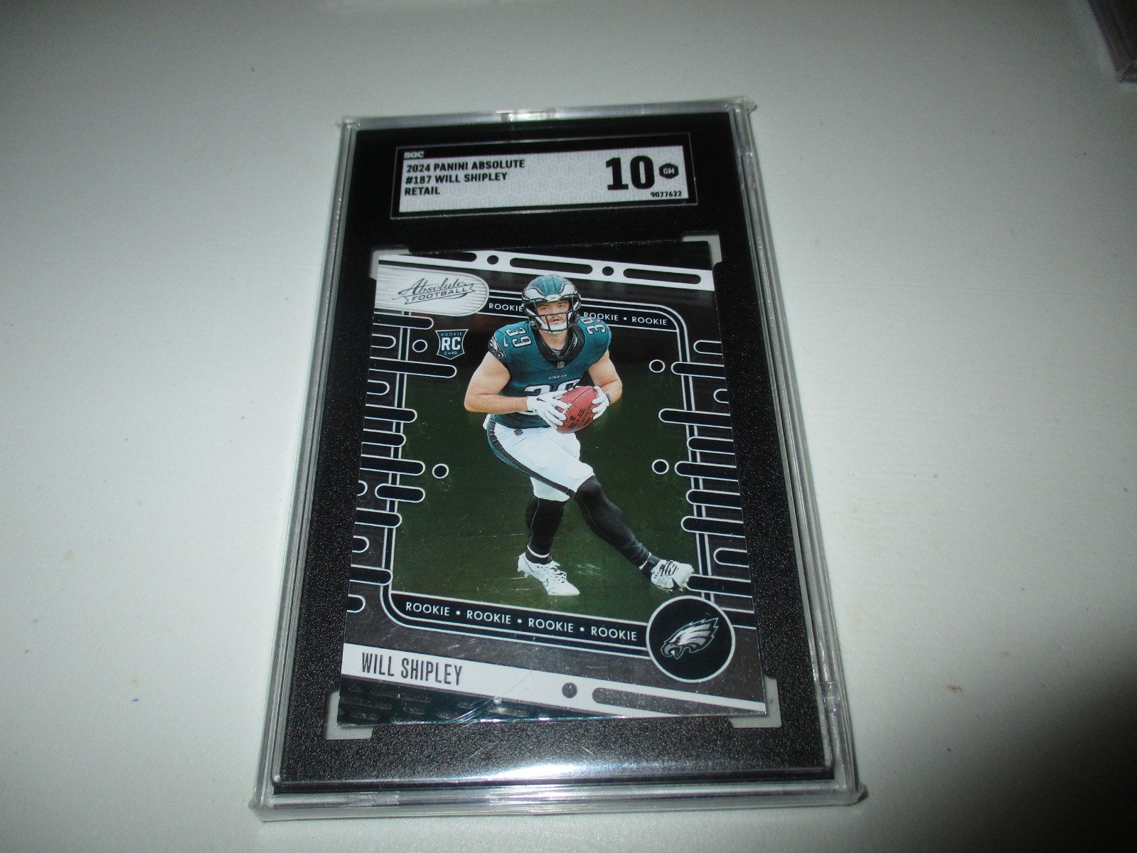 Will Shipley 2024 Panini Absolute RC #187 SGC 10