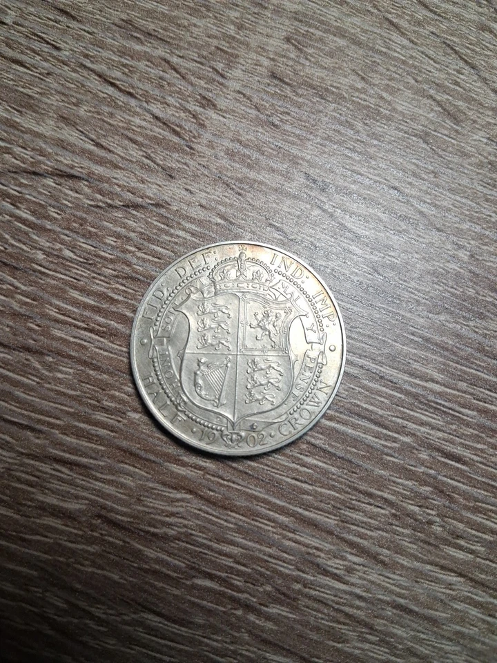 ~ 1902 Great Britain Edward VII Gem Matte Proof Silver Half Crown - Image 2 of 4