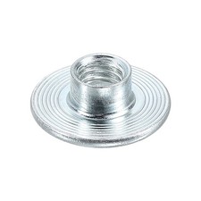 12pcs M6 T-nuts Carbon Steel Tee Nut Round Base Weld Nut 6mm Height Silver