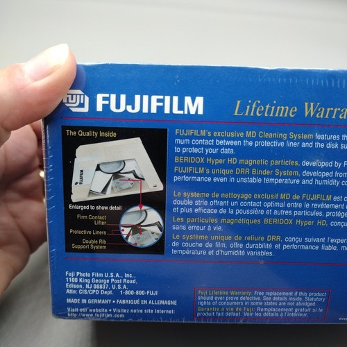 Fuji Fujifilm Floppy Disk 2HD IBM 3.5” Color Formatted Disks 50 Disks Sealed - Photo 7/12