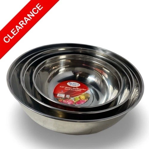 NEW Stainless Steel Mixing Bowls Set 3 (16”, 13.5”, 11.25”) Kitchen Prep
Opens in a new window or ta