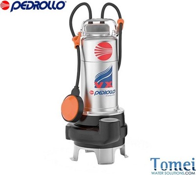 Tauchpumpe für Abwasser Abwasserpumpe PEDROLLO VORTEX VXm 15/35-N 10M 240V