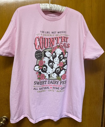 sugar bunny shop pink graffic tee XL