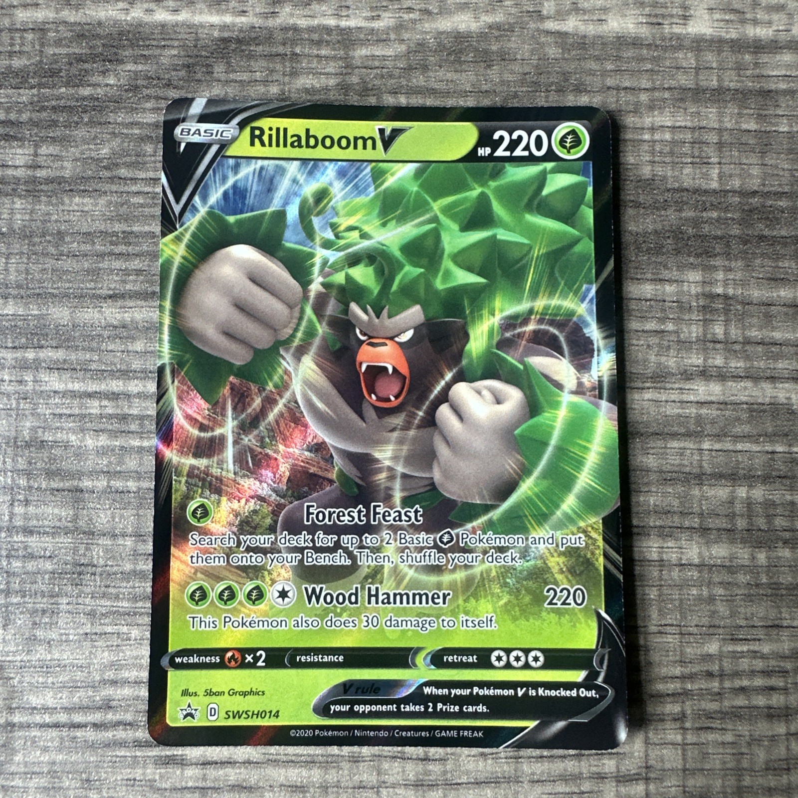 SWSH: Sword & Shield Promo Cards #SWSH014 Rillaboom V