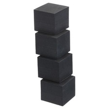 4Pcs 2" x 2" x 2" EVA Anti-Vibration Pads, Black