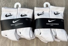 Set Of 2 Packs Nike Kids Cushioned Crew Socks Sz 4-5 Years 7C-10C 6 Per Pack New