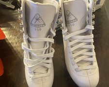 Jackson JS150 Size 4 Ladies Figure Skates EU 34.5 White Mark I Blade LTS