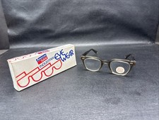 NOS NEW Vintage American Safety glasses greysmoke 5 3/4