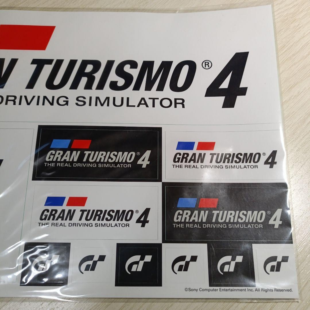 Gran Turismo 4 Logo Sticker Set Decal Sheet Official GT