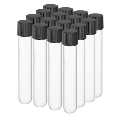 For 10ml test tubes with caps, 16pcs clear glass 16mmx100mm