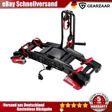 Kupplungs-Fahrradträger für 2 Fahrräder / E-Bikes Abschließbar Vormontiert 60kg