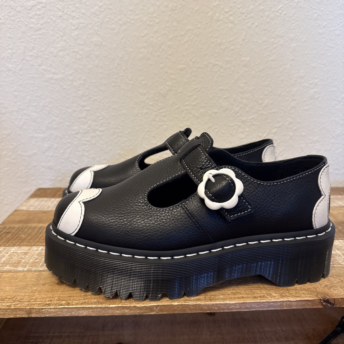 Dr. Martens Bethan Floral Pisa Leather Platform Mary Jane MSRP