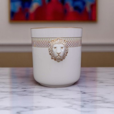 Herend Cachepot with Lion's Head 07276000VHNKVT4 Porcelain from Hungary NEW