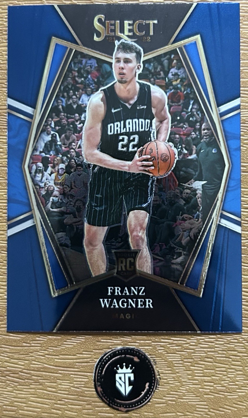 Franz Wagner 2021-22 Panini Select Premier Level Retail Blue Rookie #120 Magic