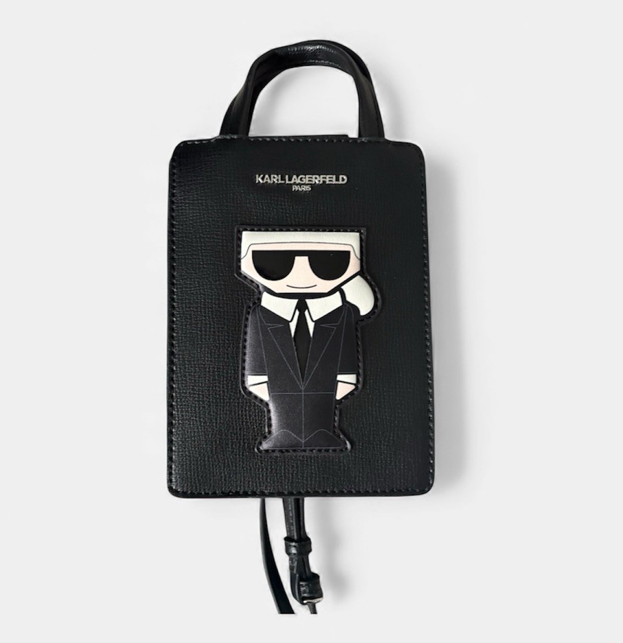 Karl Lagerfeld Paris Black Maybelle Crossbody Bag Mini Tote