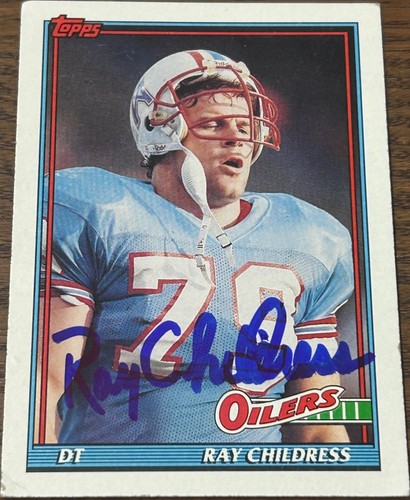 Ray Childress #223 1991 Topps card
