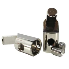 ILL Customz 1/0 Single to 1/0 45 Degree Angled Amplifier Input Adapters 0 Gauge