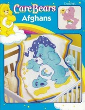 Care Bears bear afghans to crochet pattern leaflet -see pics