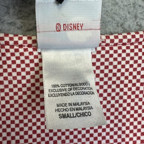 Disney Shirt Dress Youth Small Red White Checkered Whinnie The Pooh Piglet NEW - Picture 11 of 14