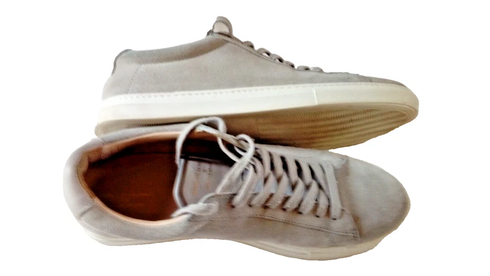 Baskets homme Zespa taille UK 7,5 daim gris clair très bon état haute qualité créateur - Photo 1/4