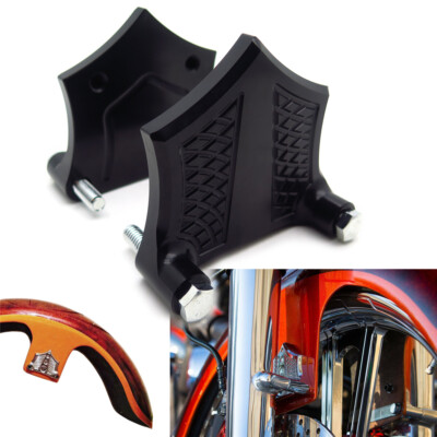 E-O Black Contrast Fender Spacer For HARLEY Baggers (1'' Spacer 1984-2013)