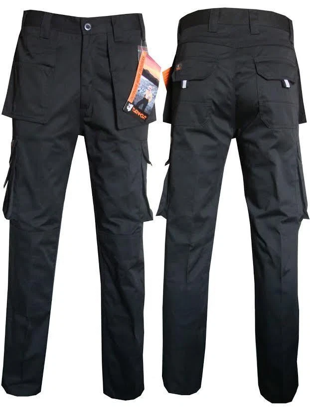 Cargo Combat Workwear Pants Knee Pad Pockets Mechanic Working Trouser