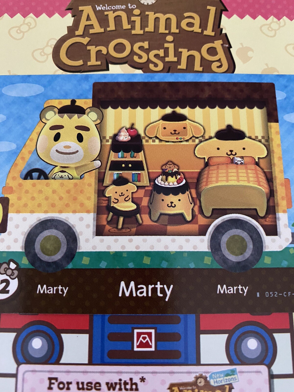 Animal Crossing New Horizons Amiibo Card Sanrio Collaboration Marty  Pompompurin | eBay