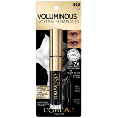 L Oréal Paris Voluminous Noir Balm Volumizing Mascara. 980 Black. 0.26 fl.oz