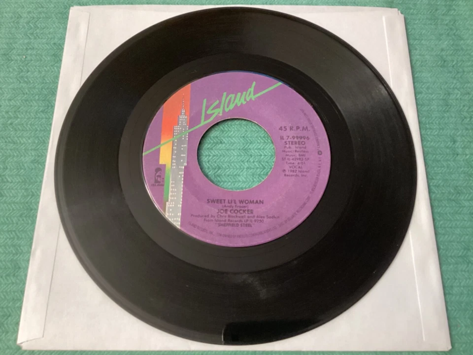 Joe Cocker and Jennifer Warnes “Up Where We Belong" 7" 45 rpm record IL7-99996 - Image 2 of 2