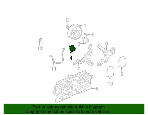 Genuine GM 1994-2006 Chevrolet Oldsmobile Pontiac SS Cooling Fan Motor 22136414 - Image 2 of 2