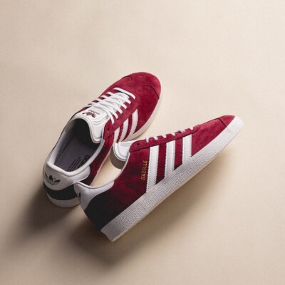 Adidas Originals ® Gazelle Burgundy Suede Trainers Sizes UK 9 10
