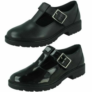 clarks patent school shoes
