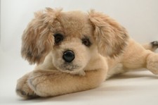 Vintage Russ Berrie Yomiko Classic Golden Retriever Puppy 16" Fancy READ