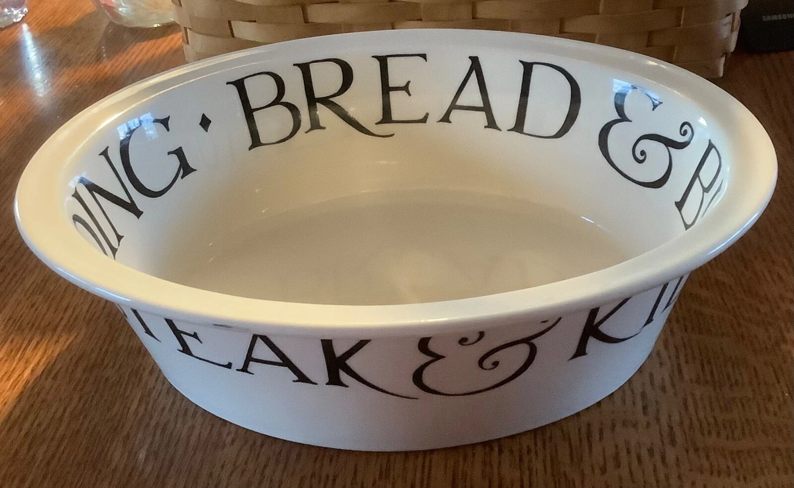 Emma Bridgewater Black Toast & Marmalade Chicken Pie, Bread Pudding baking dish