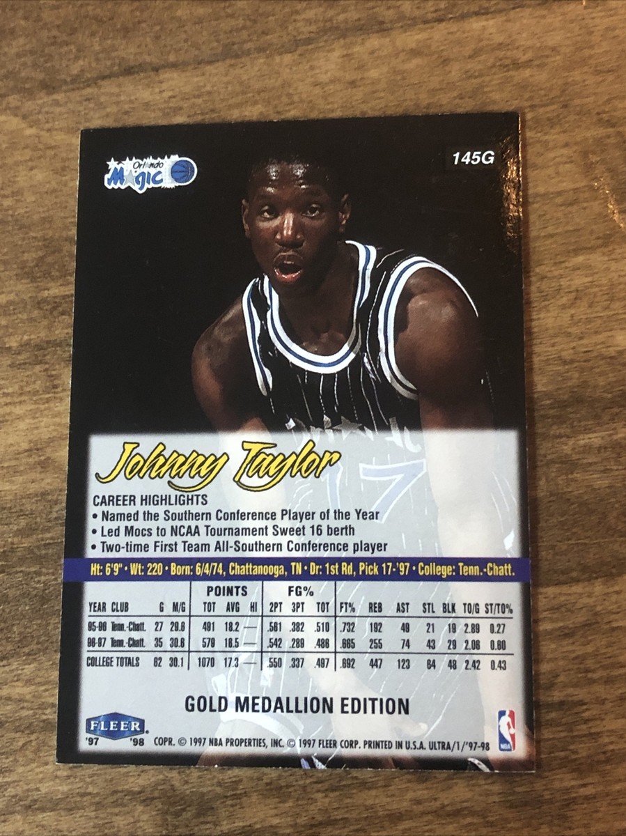 1997-98 Fleer Ultra Gold Johnny Taylor Rookie #145G | eBay