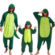 Dinosaur One-piece Pajama Parent-child Homewear Christmas Cosplay Cozy Homewear