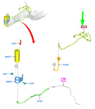 Tubo sistema vapore carburante FORD ECOSPORT MK2 2240071 CN11-9K313-AD NUOVO ORIGINALE