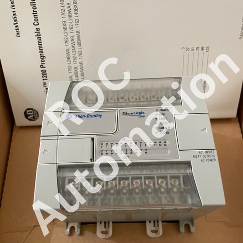 New Allen Bradley 1762-L24AWA Ser C Rev G FRN10 MicroLogix 1200 Controller - Picture 2 of 3