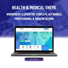 Premium Wordpress Elementor Template Kit Bundle  Health  Medical theme