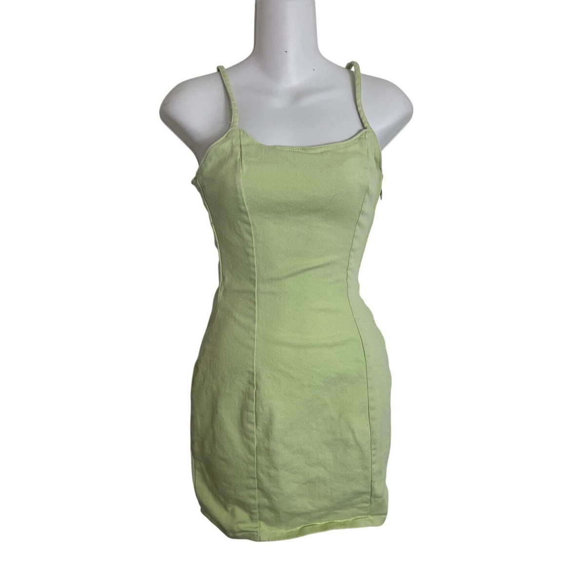 h&m green short dress Rihoas Button-Front A-Line Mini Dress