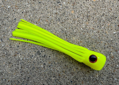 TACKLEWORKS Mini Chugger Scoop Head 5.5'' Fishing Lure Ballyhoo - Chartreuse