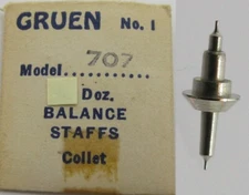 Gruen 707 713 watch part: one balance staff #723