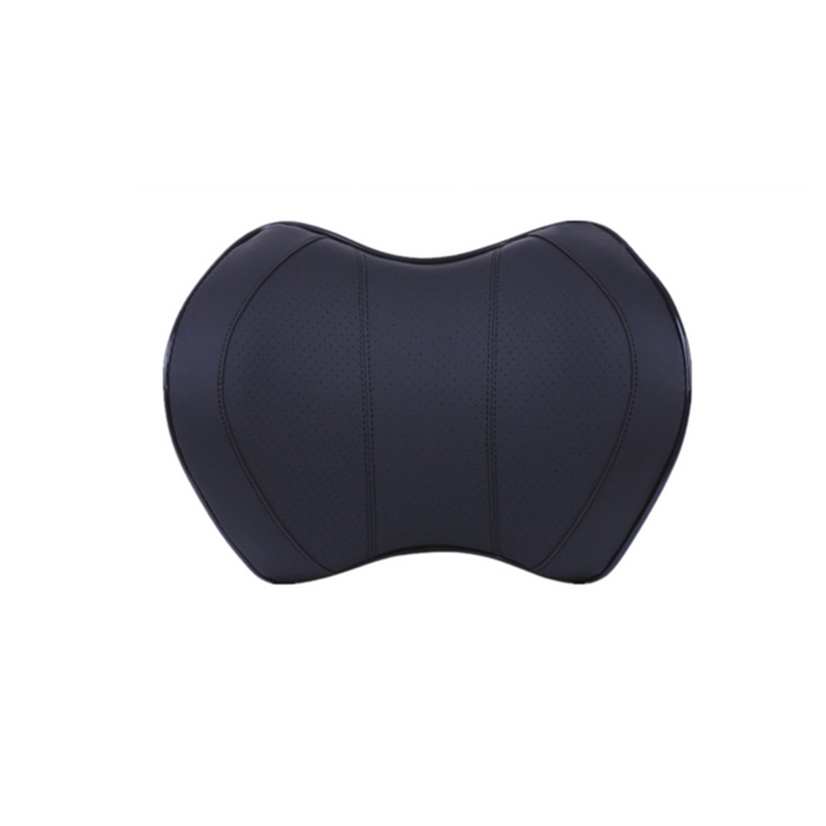 PU Leather Car Seat Headrest Neck Pillow Memory Foam Head Support Travel Cushion