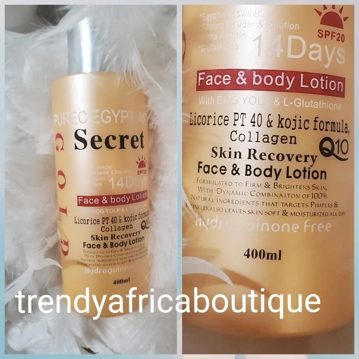 Purec EGYPTIAN SECRET Gold Leche Corporal con Glutatión Loción Corporal X 1 Foto 2 de 2