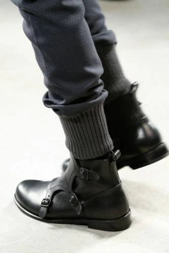 Men's triple monk strap best sale boots