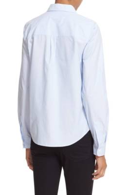 【Kate Moss For Equipment】Major Cotton Shirt NWT Kate Moss for Equipment 'London' Oxford Shirt, Size Med - Blue