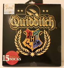 Harry Potter Quidditch 15 Day of Socks Shoe Size 6-12 NEW Sealed