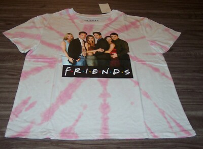 WOMEN'S TEEN FRIENDS Tv Show Pink Tie-Dye T-shirt MEDIUM NEW w/ TAG
