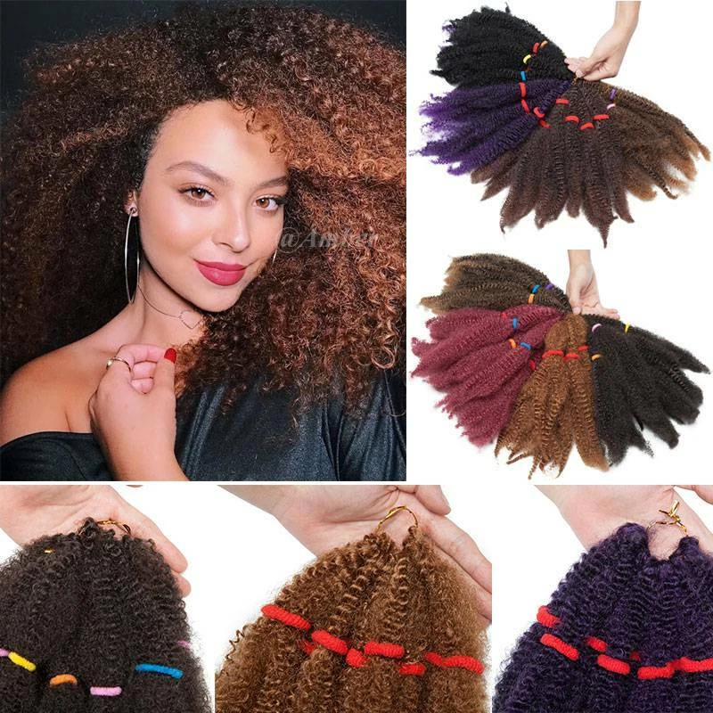 3Bundles Afro Kinky Curly Braids Kinky Bulk For Braiding Hair Extension As Human - Image 2 of 4